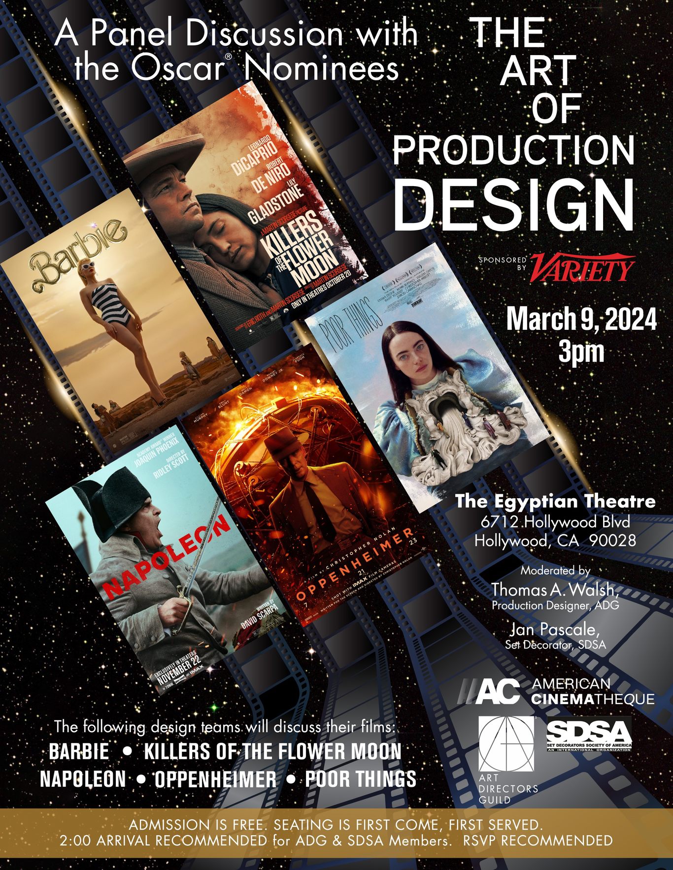 Art Directors Guild : Events – 2024 OSCAR PANEL